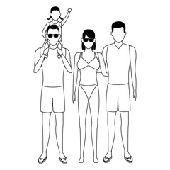 summer vacation cartoon