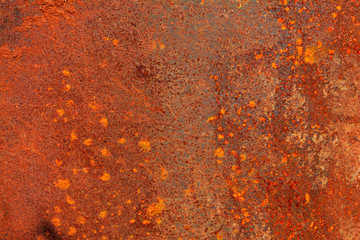 The vintage rusty grunge steel textured background