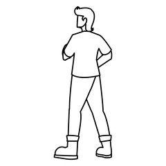 adventurous man avatar character