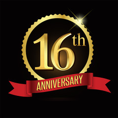 16th golden anniversary logo