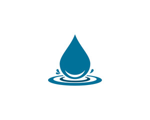 Fototapeta premium Water Drop Logo template vector icon illustration design 
