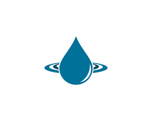Fototapeta premium Water Drop Logo template vector icon illustration design 