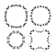 set of vintage frames