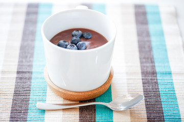 Close Up Image of Creamy Chocolate Pudding