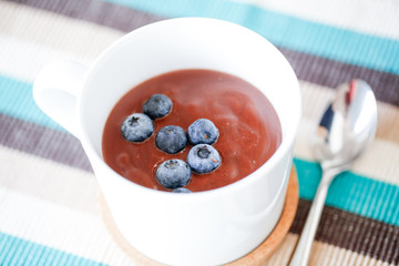 Close Up Image of Creamy Chocolate Pudding