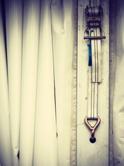 White party event tent detail