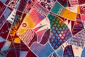 indonesian batik detail