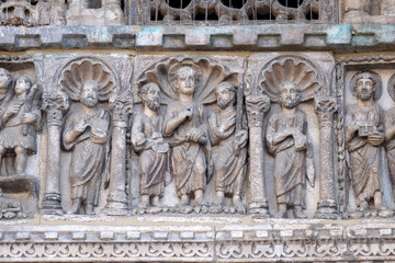 Relief detail of St. Mark's Basilica, St. Mark's Square, Venice, Italy, UNESCO World Heritage Sites 