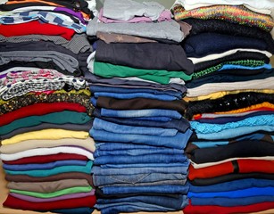  clothes piles