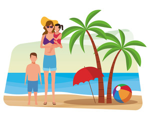 summer vacation cartoon