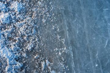 Fototapeta premium the texture of the snow and ice background.