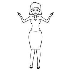 beautiful and sensual woman character