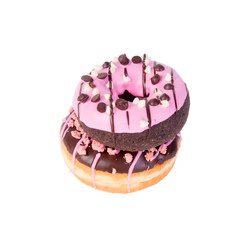 donut or donut with concept on a background.