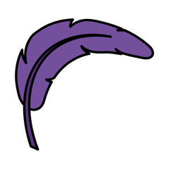 feather exotic isolated icon
