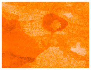 Orange hand drawn watercolor pastel painted texture quality