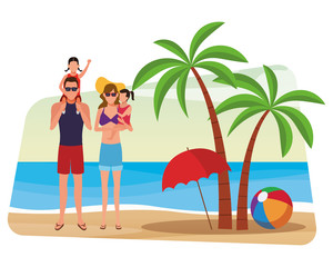 summer vacation cartoon