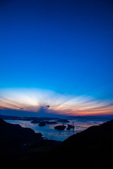 夕暮れのしまなみ