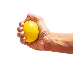 Hand Pressing Stress Ball