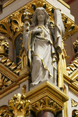 Angel, statue on the main altar in Zagreb cathedral 