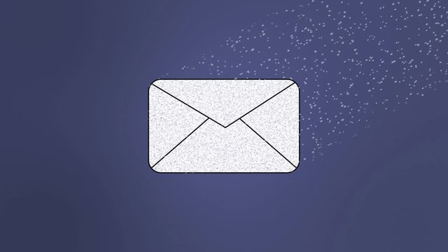 Social Media New Message Icon Wind Dissolve