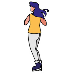 beautiful young woman character