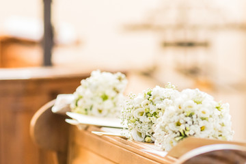 bridal bouquet the day of the wedding