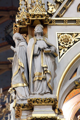 Doctors of the Church, statues on the main altar in Zagreb cathedral 