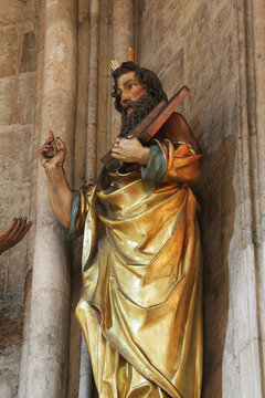 Moses, Statue In Zagreb Cathedral 