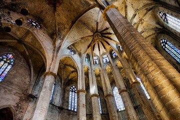 Fototapeta na wymiar Basilique Sainte-Marie-de-la-mer de Barcelone