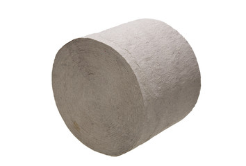 toilet paper isolated on white background