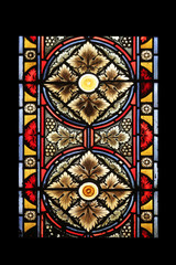 Stained glass in Zagreb cathedral 