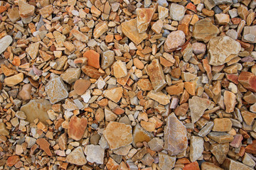 Earth toned pebble beach background