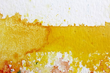 Fototapeta premium Yellow Watercolour Background