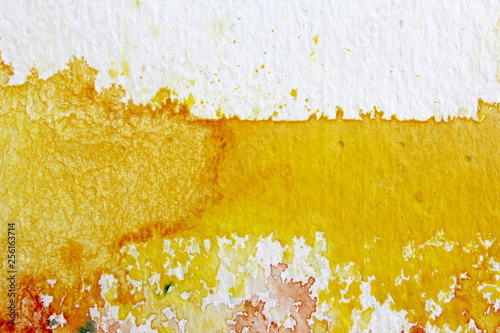 Yellow Watercolour Background