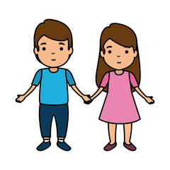 young couple avatars characters