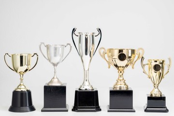 Trophy Cup on white background