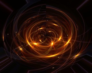 abstract digital fractal, fantasy design