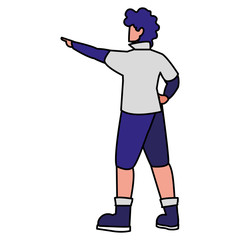 adventurous man avatar character