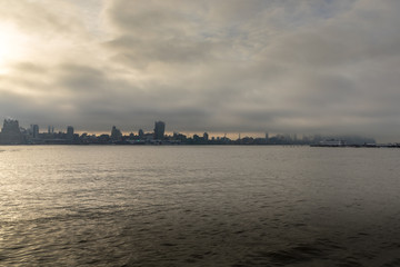 New York Skyscrapers Covered In Cloud