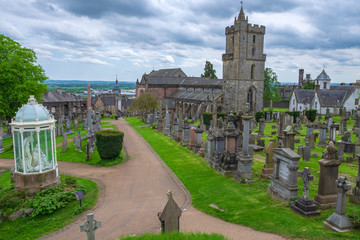 Dre Friedhof in Stirling in Schottland