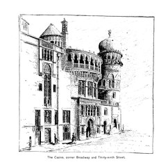 Obraz premium New York city. Engraving illustration