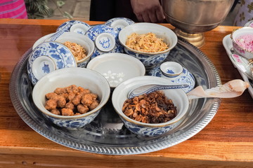 Traditional Mon food and Dessert 