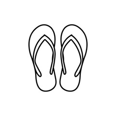 Sandal graphic design template vector illustration