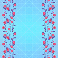 Decorative floral card