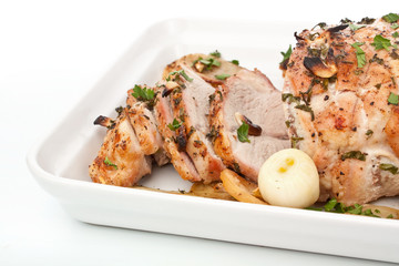 Boneless Pork Loin Roast with Herbed Pepper Rub