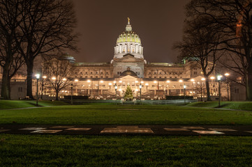 Harrisburgh State Capital from Soldiers Grove