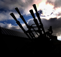 The ZPU is a family of towed anti-aircraft gun based on the Soviet 14.5&times;114mm KPV heavy machine gun. It entered service with the Soviet Union in 1949 and is used by over 50 countries worldwide.