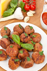 Pile of Meatballs on a plate