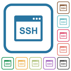 SSH client application simple icons