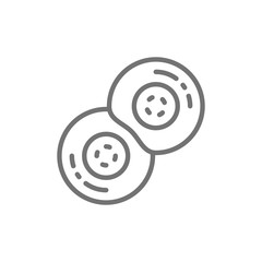 Division of human cells, embryonic development line icon.